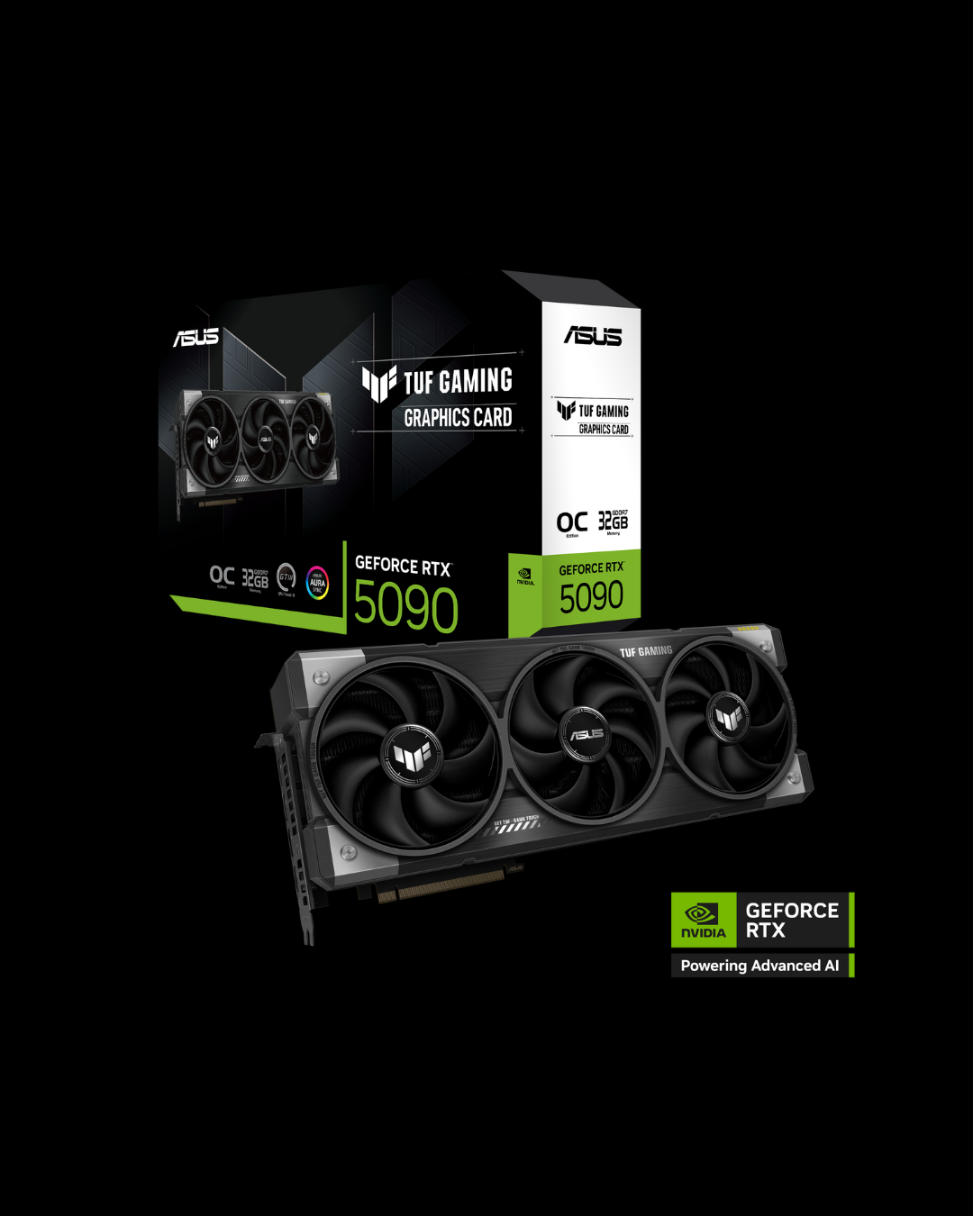 ASUS TUF Gaming GeForce RTX™ 5090 32GB GDDR7 GPU for high-performance gaming in UAE