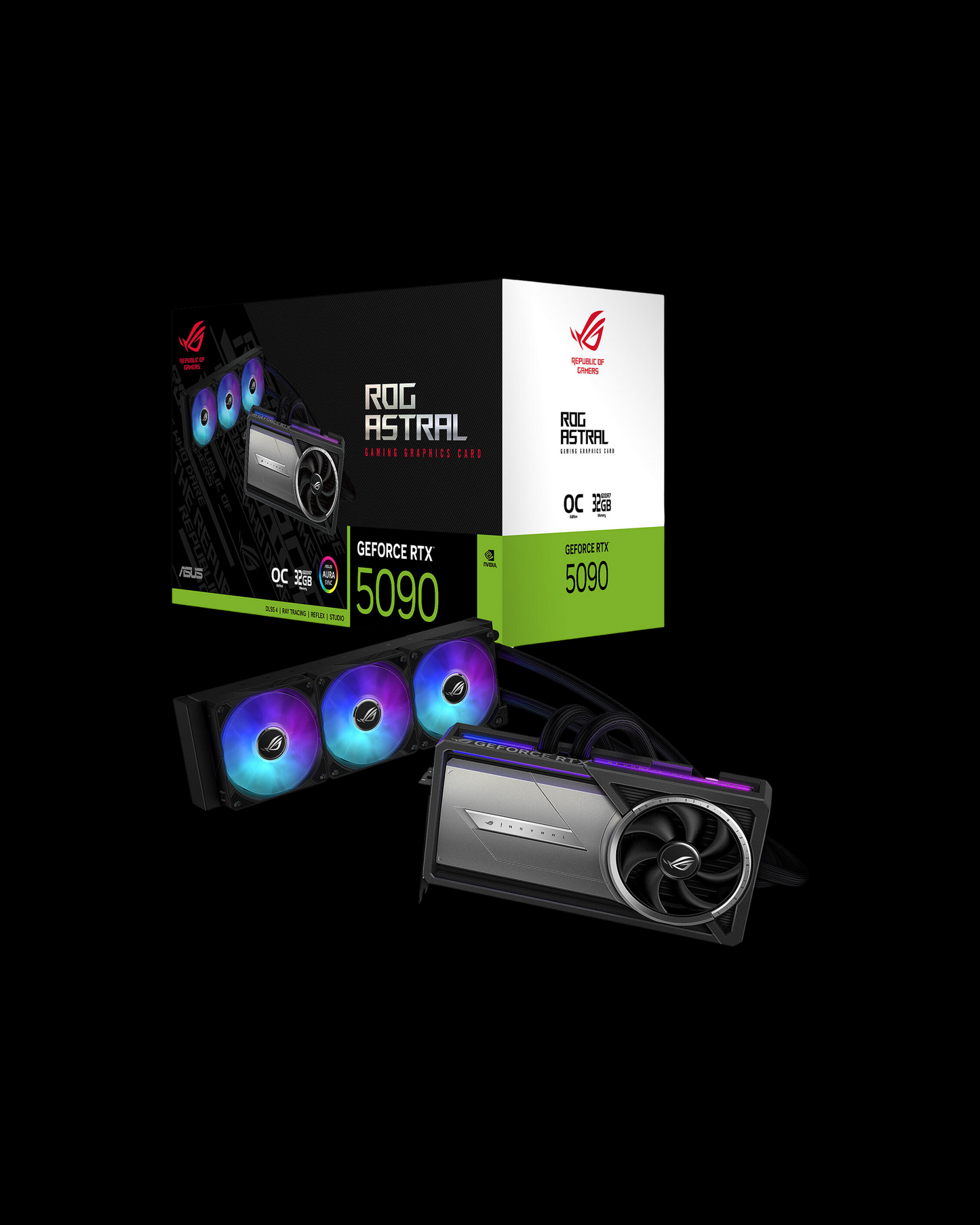 ROG Astral LC GeForce RTX™ 5090 liquid cooling GPU for high-performance gaming in UAE - Venom Gaming UAE