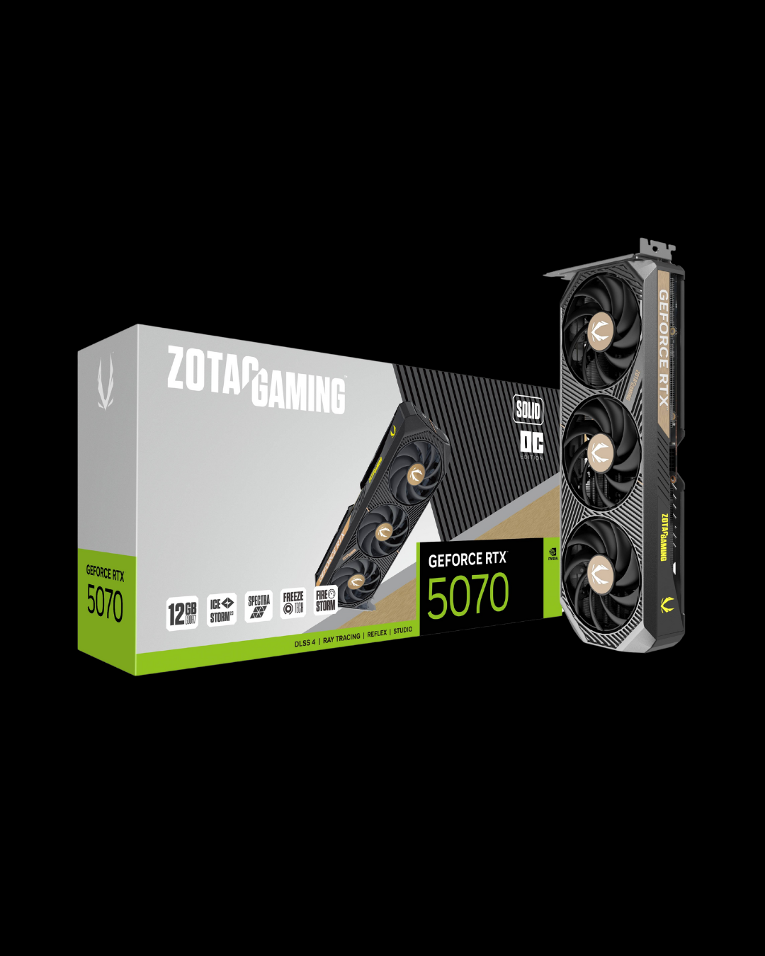 ZOTAC RTX 5070 SOLID 12GB in UAE - Venom Gaming UAE.