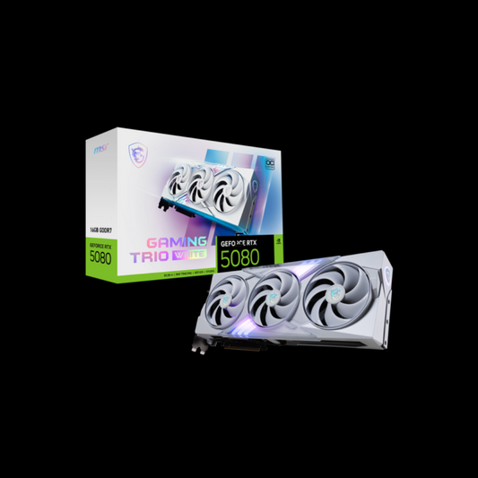 MSI RTX 5080 GAMING TRIO (White Version) in UAE - Venom Gaming UAE.