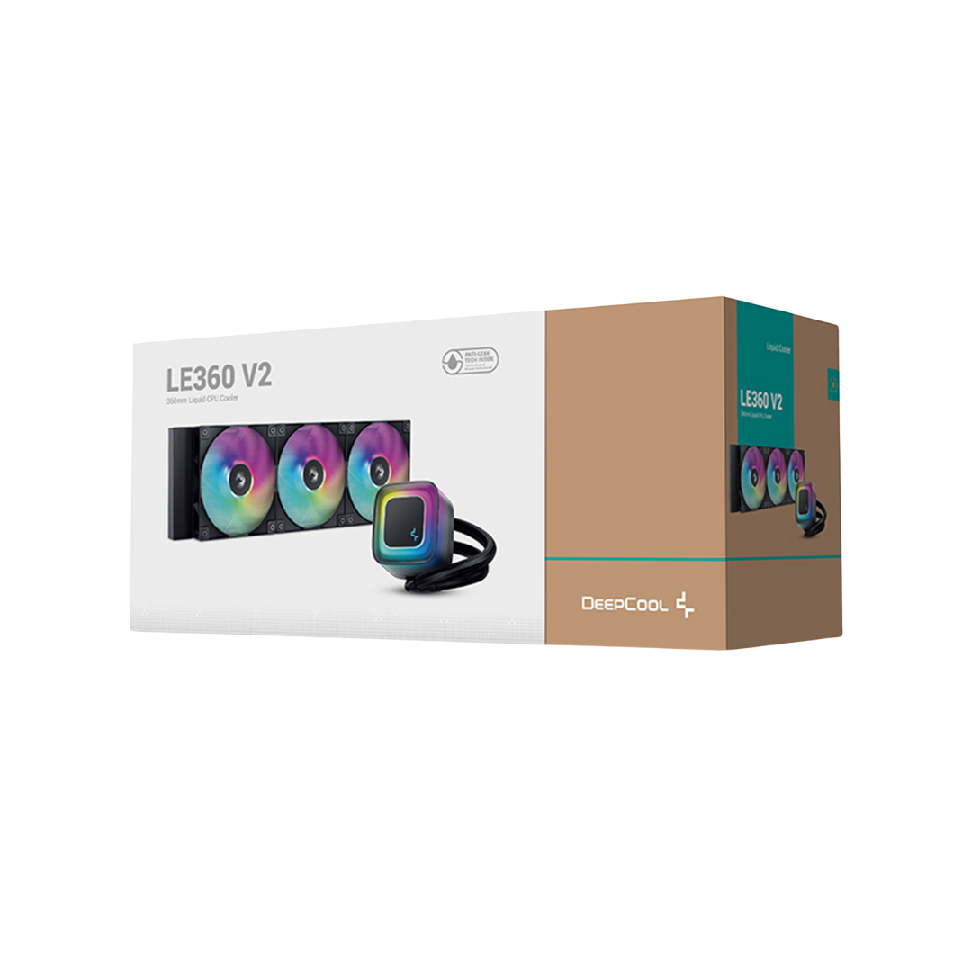 DeepCool LE360 V2 BLACK 360MM liquid cooler for extreme Gaming PC UAE, essential for Best Gaming PC Dubai builds by PC Builder by Venom Gaming.