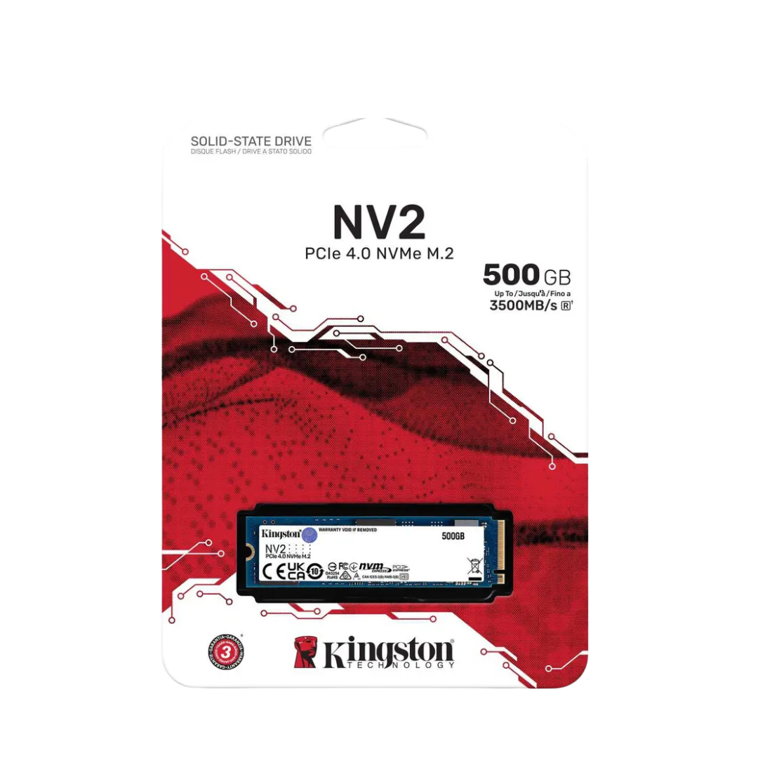Kingston NVMe M.2 NV3 500GB SSD for fast Gaming PC UAE, ideal for Best Gaming PC Dubai builds by PC Builder by Venom Gaming.