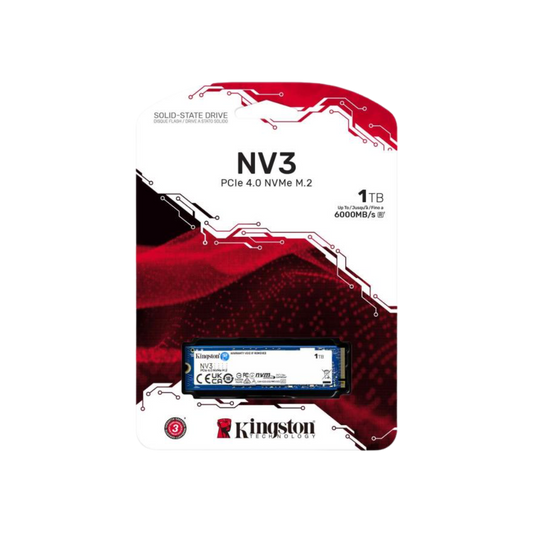 Kingston NVMe M.2 NV2 1TB SSD for fast Gaming PC UAE, ideal for Best Gaming PC Dubai builds by PC Builder by Venom Gaming.
