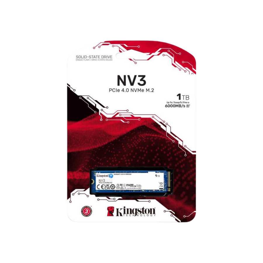 Kingston NVMe M.2 NV2 1TB SSD for fast Gaming PC UAE, ideal for Best Gaming PC Dubai builds by PC Builder by Venom Gaming.
