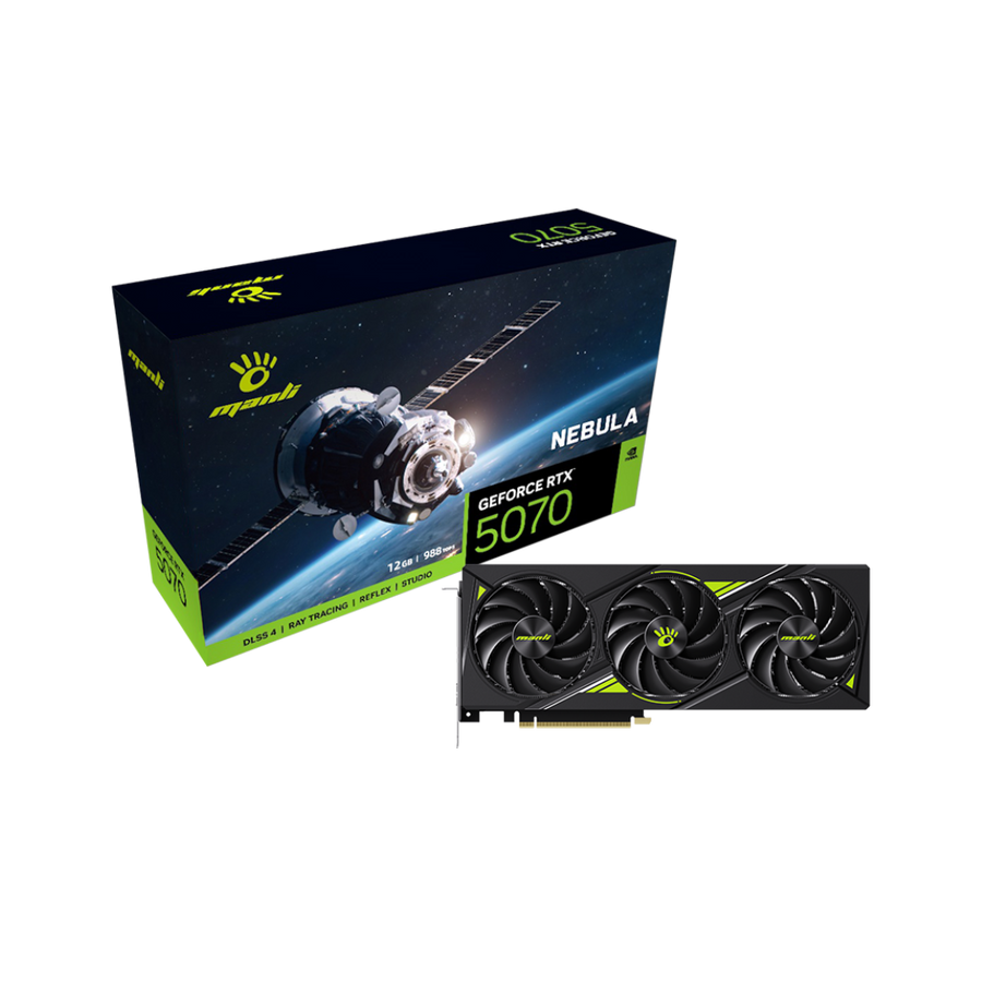 Nebula RTX 5070 12GB graphics card for next-gen Gaming PC UAE, ideal for Best Gaming PC Dubai builds by PC Builder by Venom Gaming.
