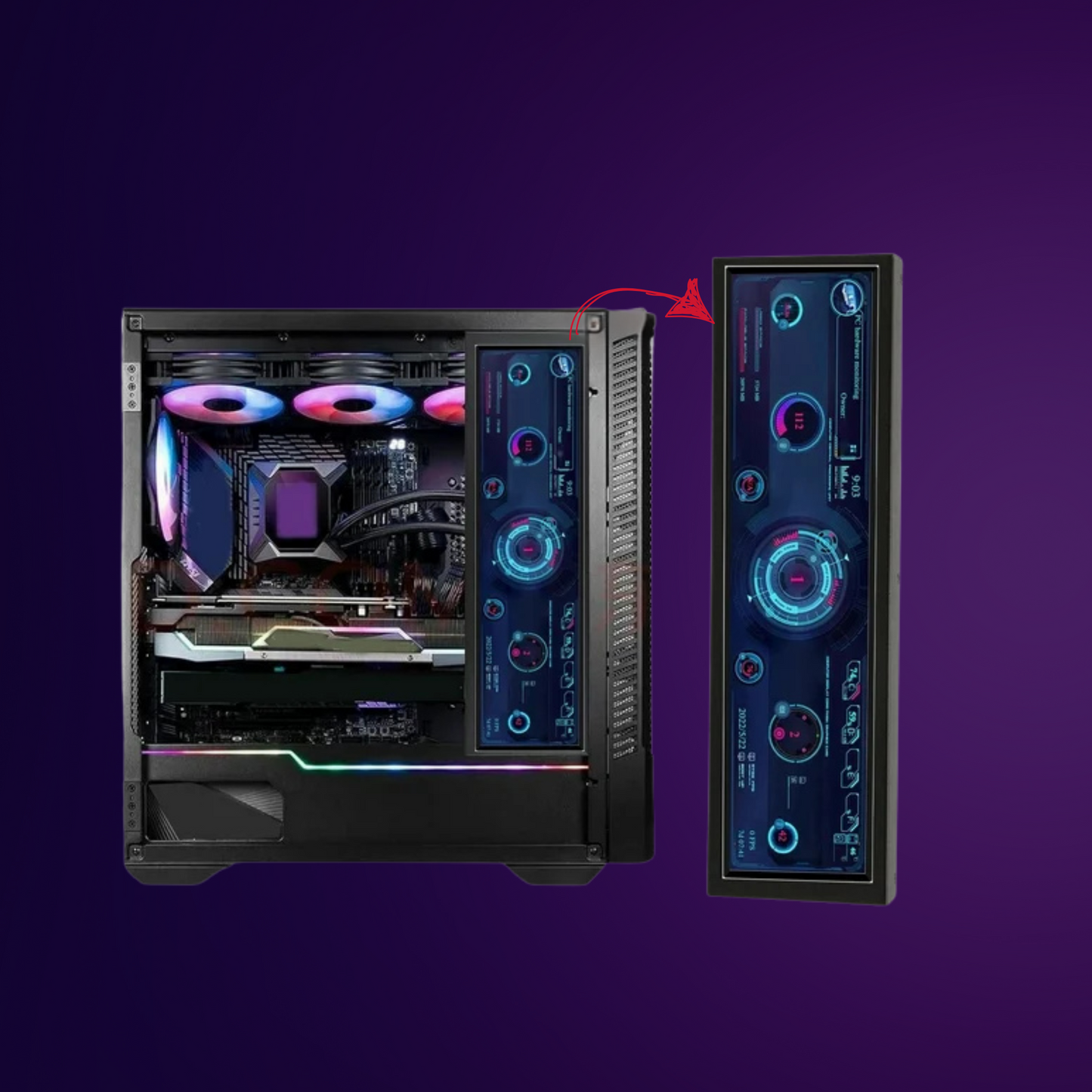 VenomView 8.8" Smart PC Display - Venom Gaming UAE